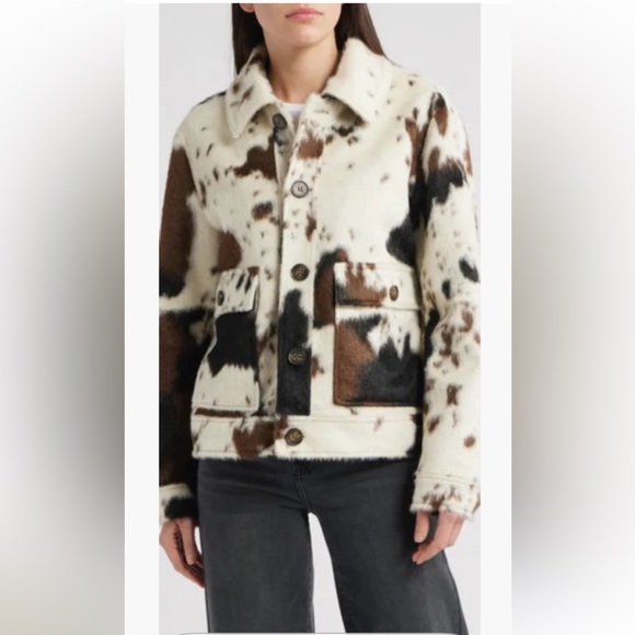 Jackets & Blazers - Bernardo cow print jacket